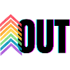 Pride Rainbow Logo Out