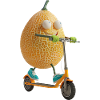 Honeydew Melon Scooter