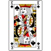 Playing card king of spades