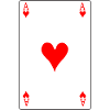Playing Card Ace of Hearts