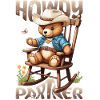 Cute bear with cowboy hat