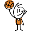Basketball Stick Figure