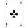 Playing card Ace of Clubs