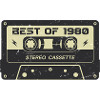 Retro cassette tape 1980's vintage 1980's birthday 1980's