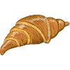 Golden Croissant Sunrise Illustration