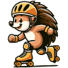 Roller Rush Hedgehog: The Speedy Skater