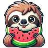 Faultier Sommerfrucht Melone