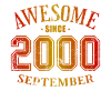 September 2000 - September Awesome Birthday