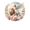 Angel on a lion