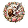 Angel on a lion