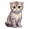 Chat Pliant Écossais Mignon