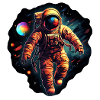 Astronaut on spacewalk