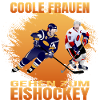 Coole Frauen gehen zum Eishockey