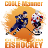Coole Männer gehen zum Eishockey