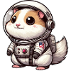 Cute Hamster Astronaut