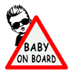 Autoaufkleber BABY ON BOARD