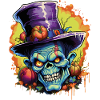 Hat Skull Man Halloween