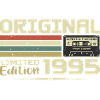 Retro 1995 Anniversary Gift Born in 1995 Original