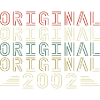 Oryginalny prezent urodzinowy w stylu retro z 2002 roku w stylu vintage