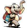 Tiny Trekker: The Jolly Elephant