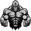 Gorilla Gym Muscles Bête