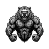 Bear Grizzly Muscles