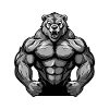 Bear Grizzly Beast Bodybuilding Muscles