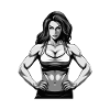 Woman Muscles Girl Fitness