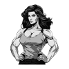 Femme Fitness Muscles Gym Fille