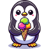 Adorable Penguin Colourful 