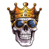 Skull King Crown