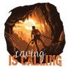 The cave calls at sunset