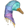 Rainbow duck dripping
