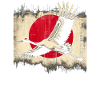 Crane Japan Flag