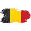 Belgium - National Flag, Brush Effect