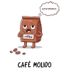 Ground coffee