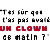 T-shirt Le chat clown