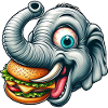 Elephant Burger Hamburger Fast Food