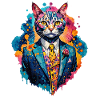 Cat in a suit