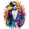 Penguin in a suit