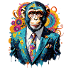 Monkey in a suit