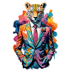 Cheetah in a suit