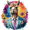 Alpaca in a suit
