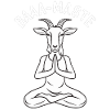 Baaa-Maste Entspannte Ziegenyoga Pose