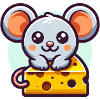 Mouse with cheese