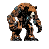 Grizzli, ours brun, ours Robot