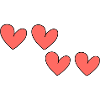 Heart Four Hearts Symbol