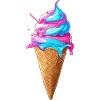 Lecker Eiscreme | Synthwave Eistüte