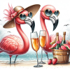 Beach Sparkling Flamigo Party