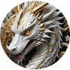 Drago Cinese Bianco Oro